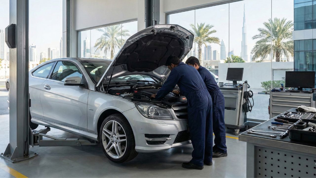 Best Mercedes-Benz C-Class Coupe (C204) Repair in Dubai!