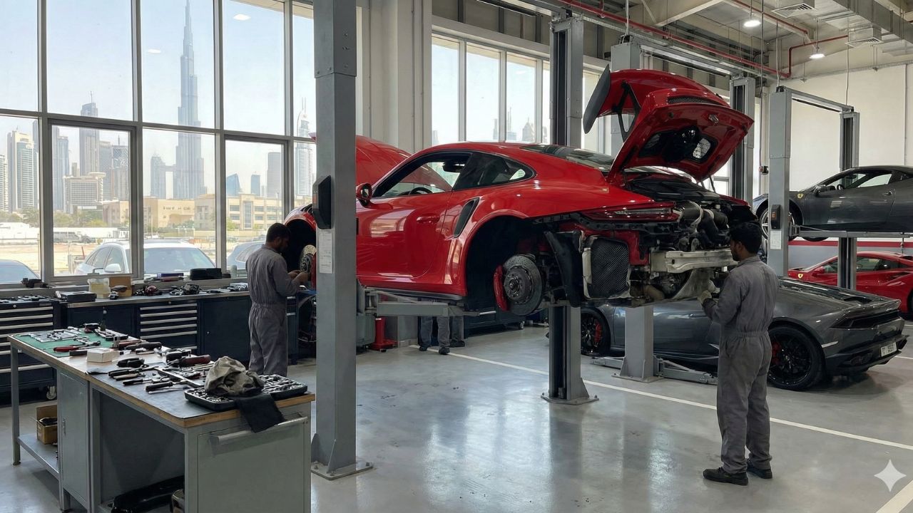 Best Porsche 911 (992) GT3 RS Repair in Dubai!