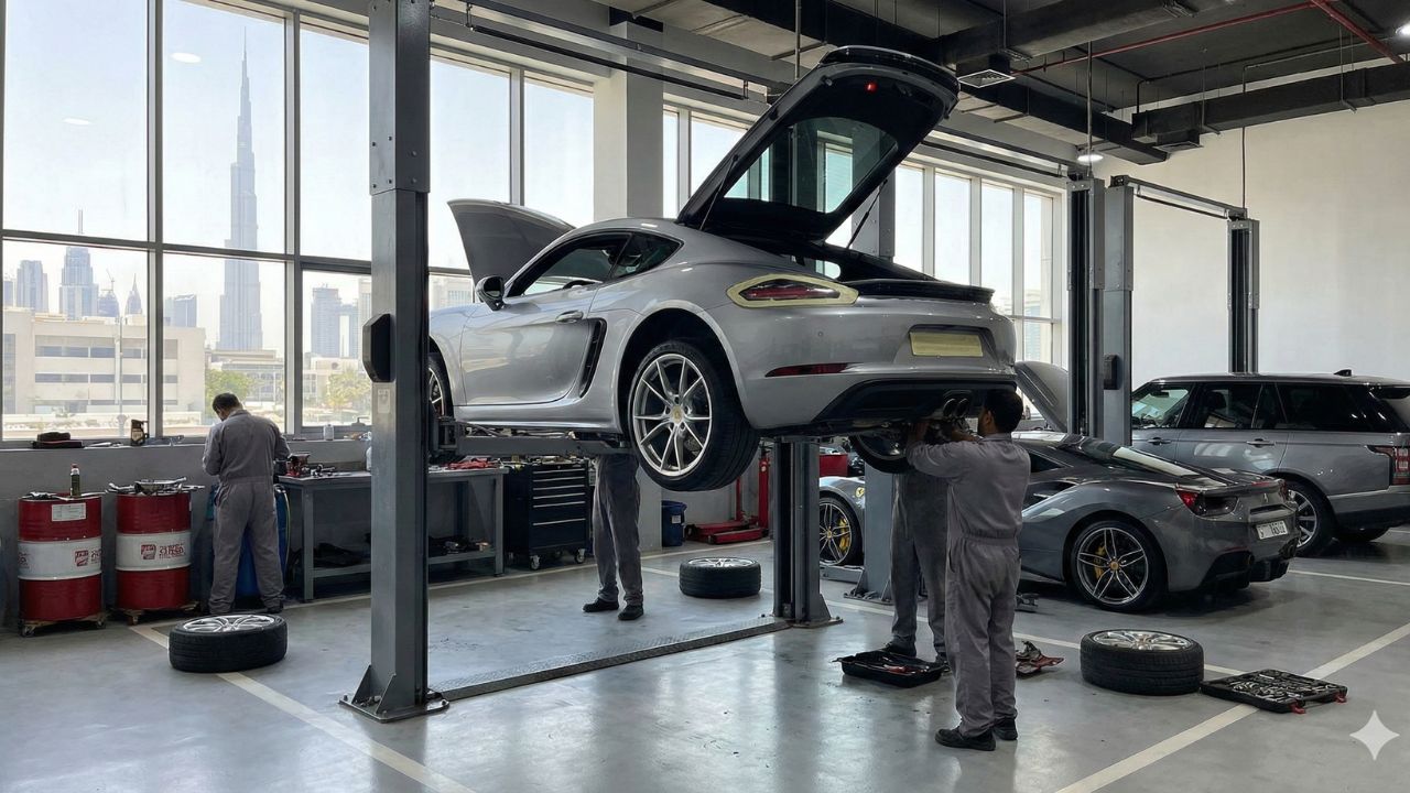 Best Porsche Cayman (982) Repair in Dubai!