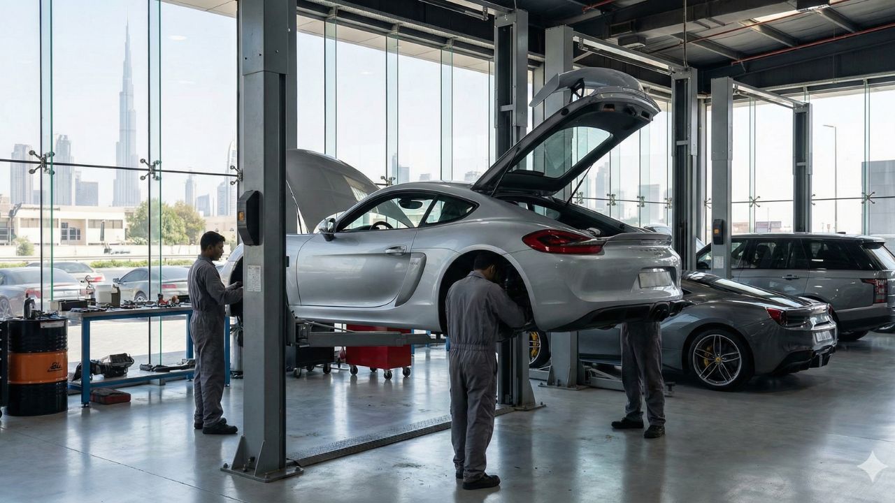Best Porsche Cayman GT4 Repair in Dubai!