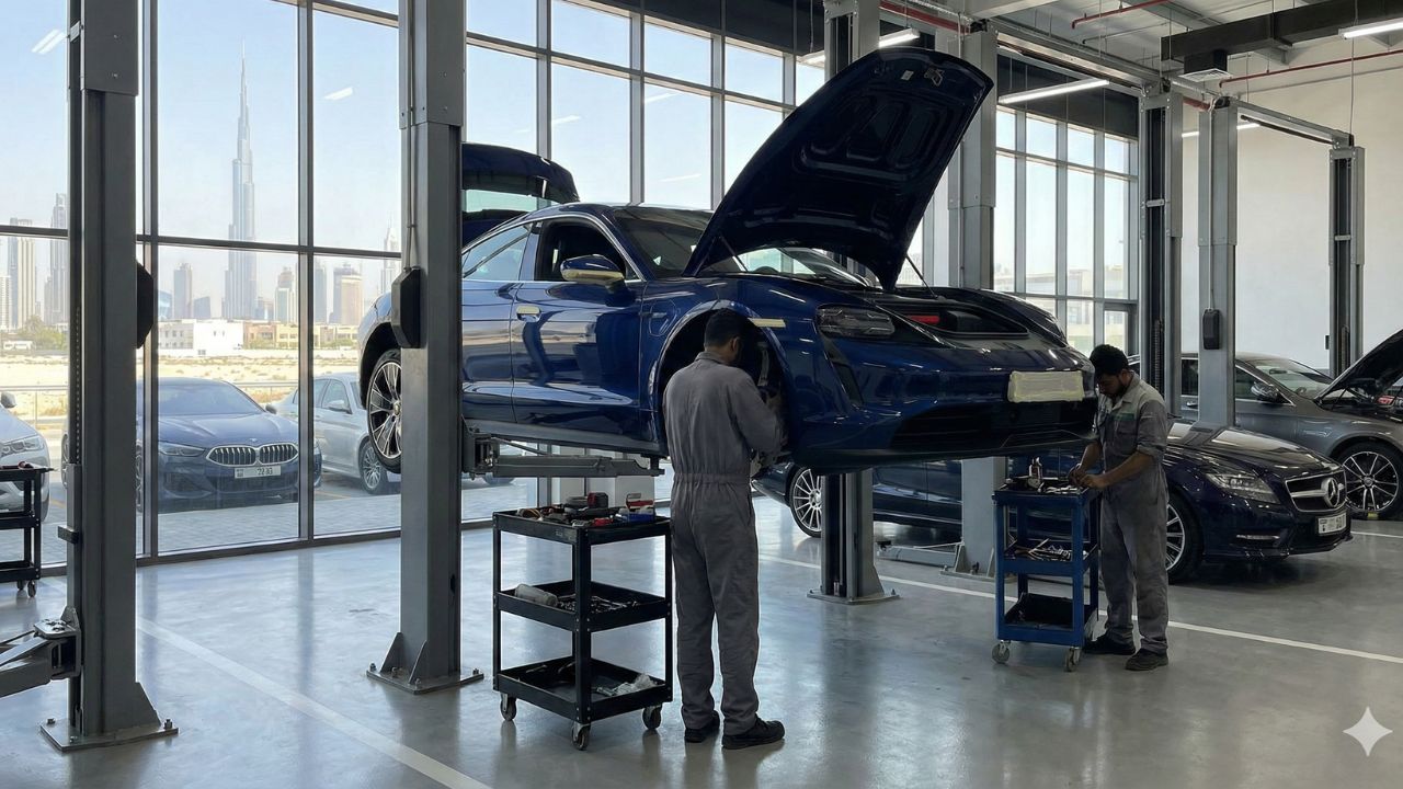 Best Porsche Taycan 4S Repair in Dubai!
