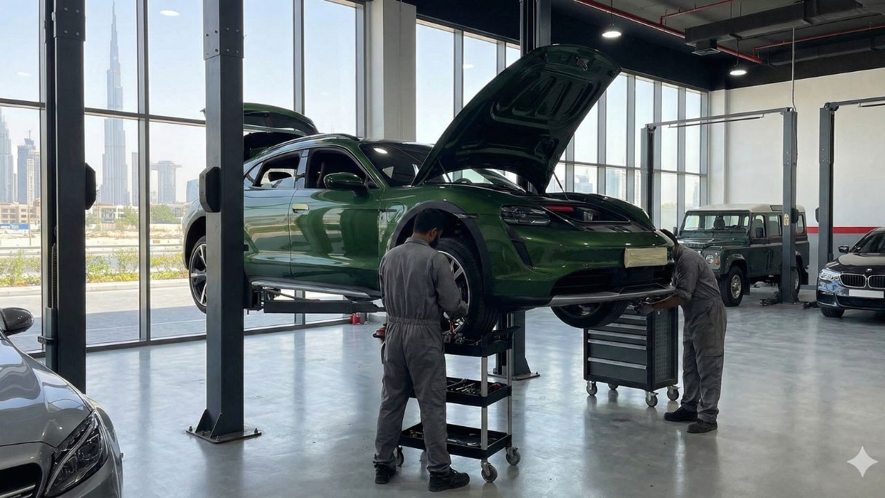 Best Porsche Taycan Cross Turismo Repair in Dubai!